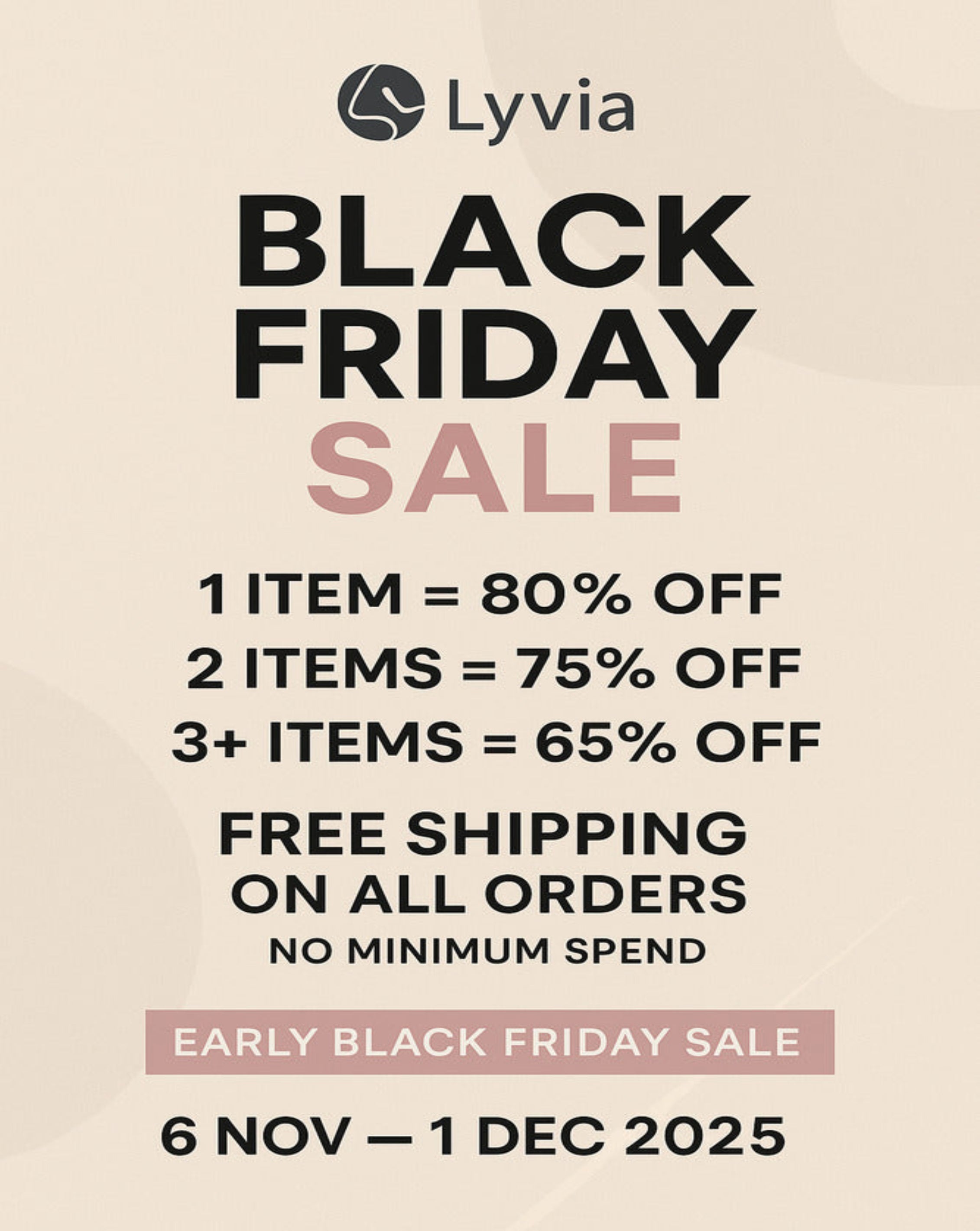 Lyvia Black Friday sale