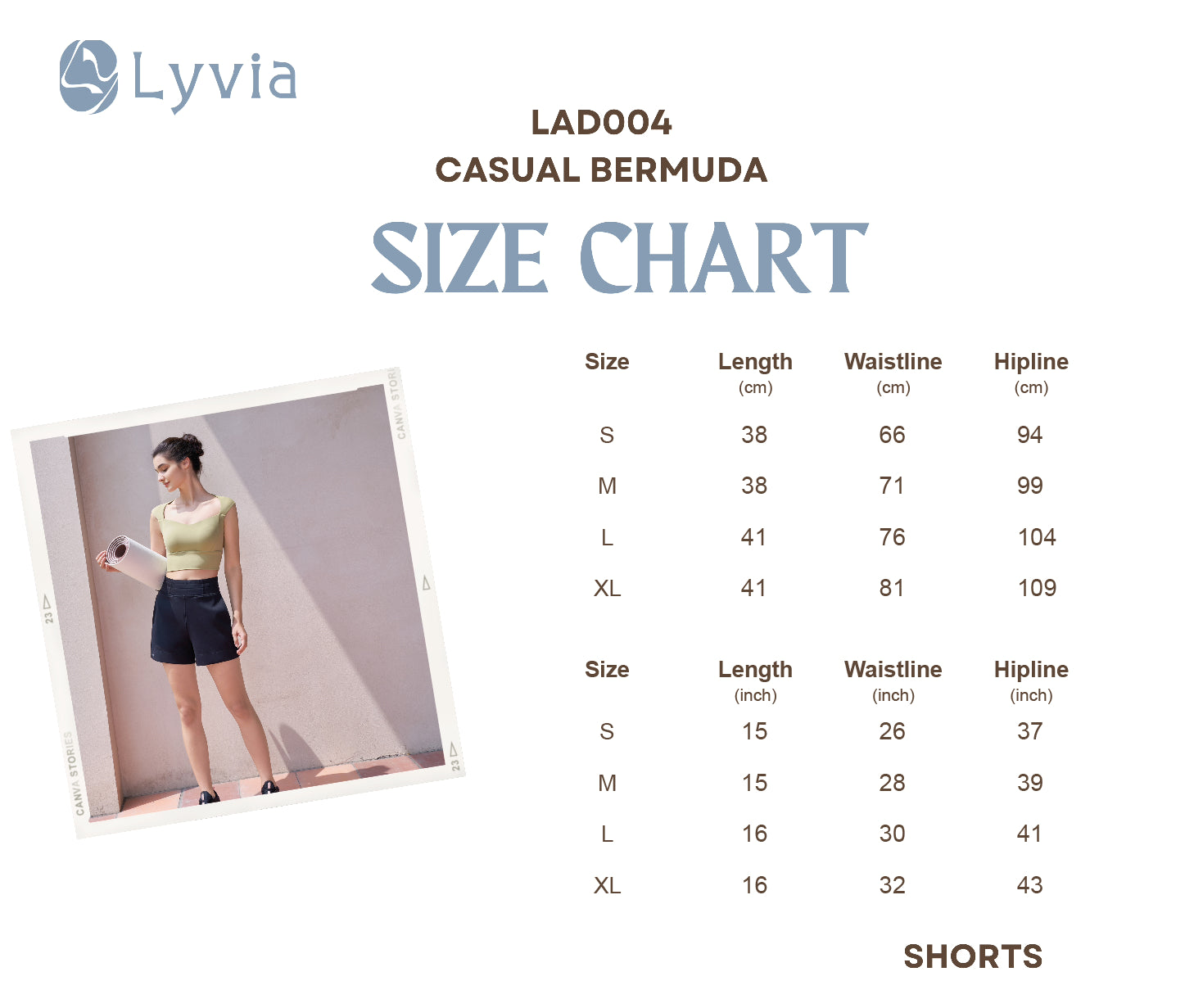 Image of Premium  Bermuda Shorts – Relaxed Comfort LAD004