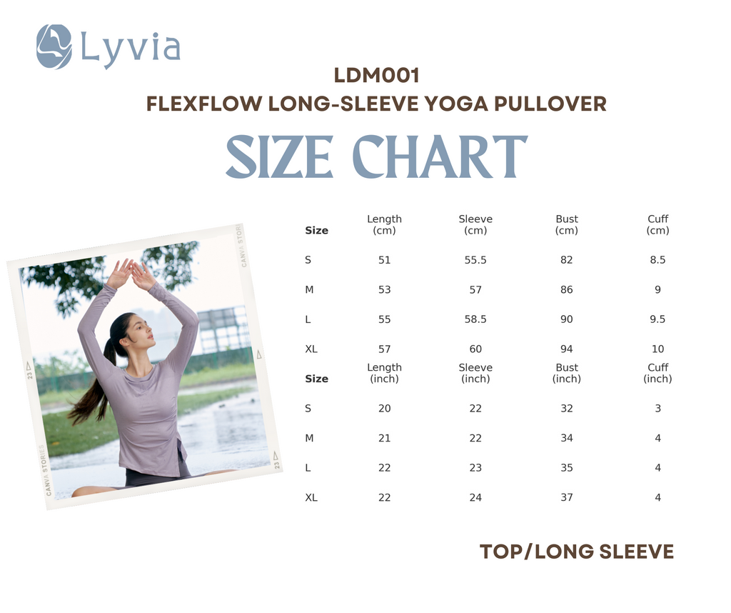 FlexFlow Long-Sleeve Yoga Pullover - LDM001