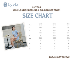 Image of LuxeLounge Bermuda Co-Ord Set - LHY009/010