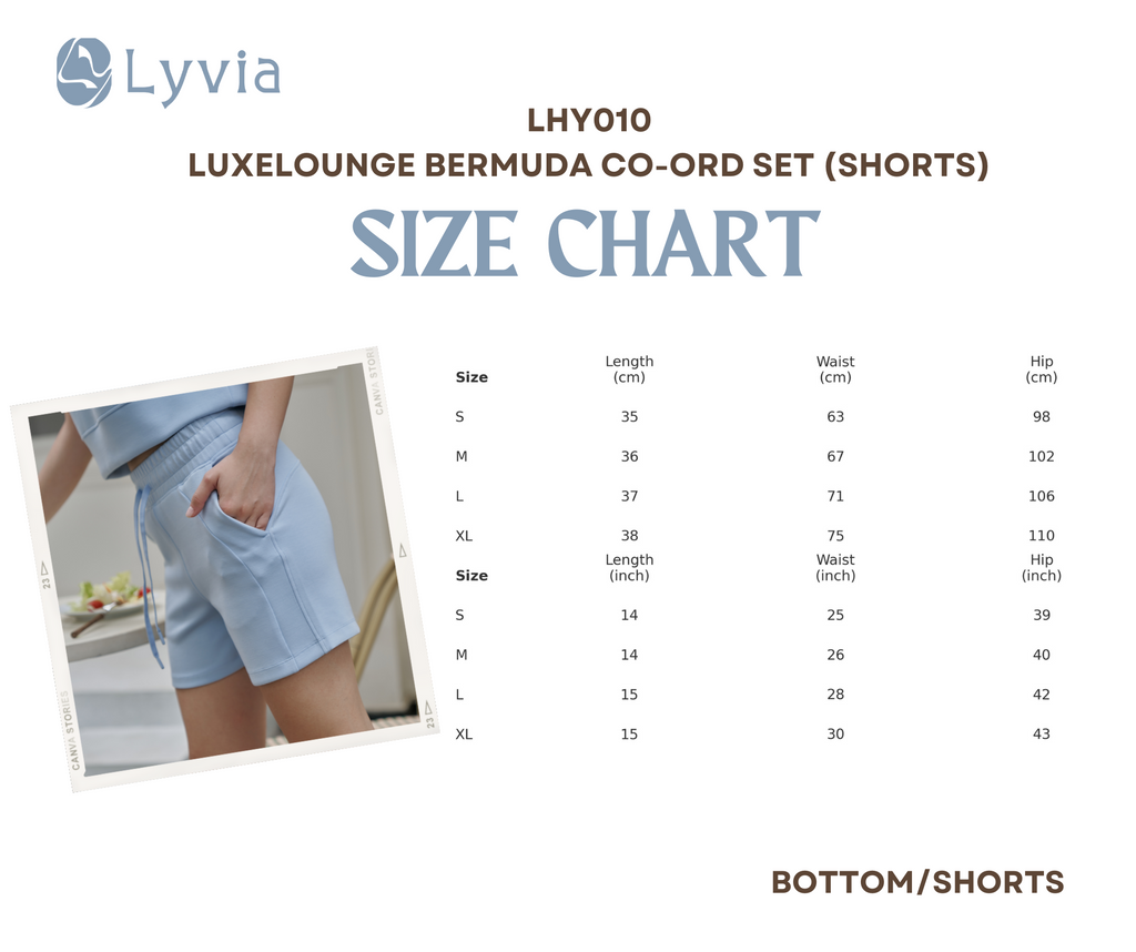 LuxeLounge Bermuda Co-Ord Set - LHY009/010