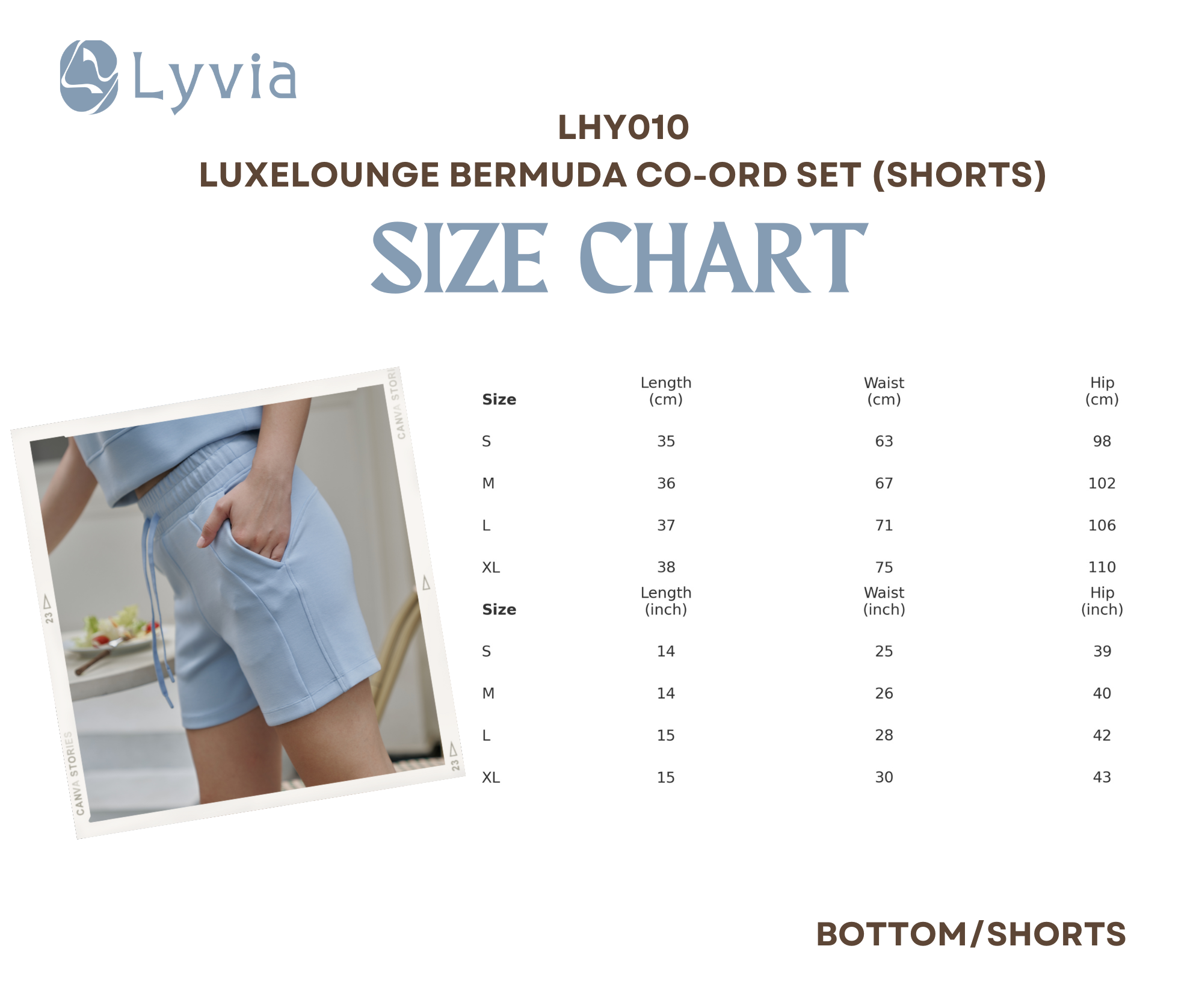 LuxeLounge Bermuda Co-Ord Set - LHY009/010