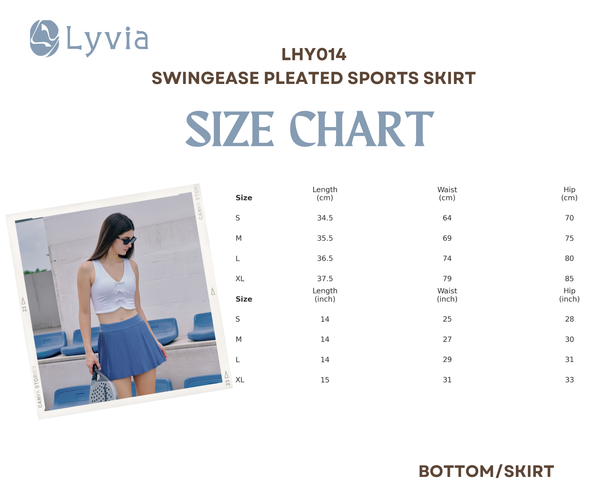 SwingEase Pleated Sports Skirt - LHY014