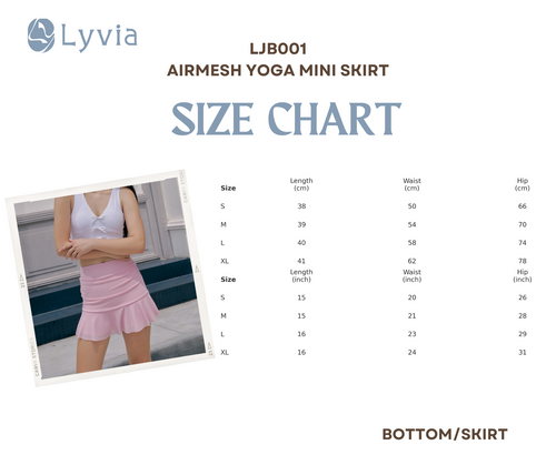 AirMesh Yoga Mini Skirt - LJB001