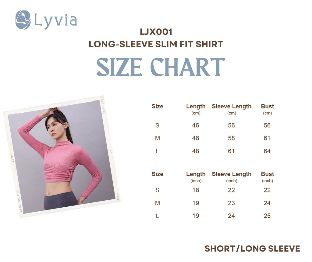 Slim-Fit Pilates Long-Sleeve Top – Plush Performance LJX001