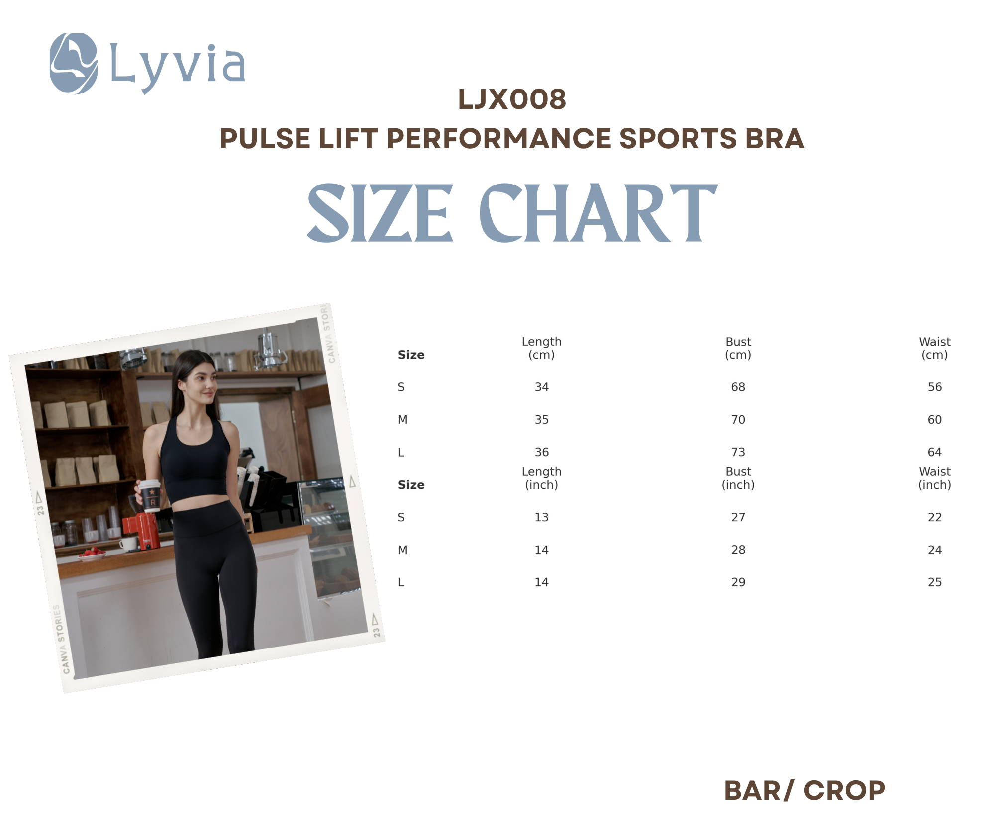 PulseLift Performance Sports Bra - LJX008