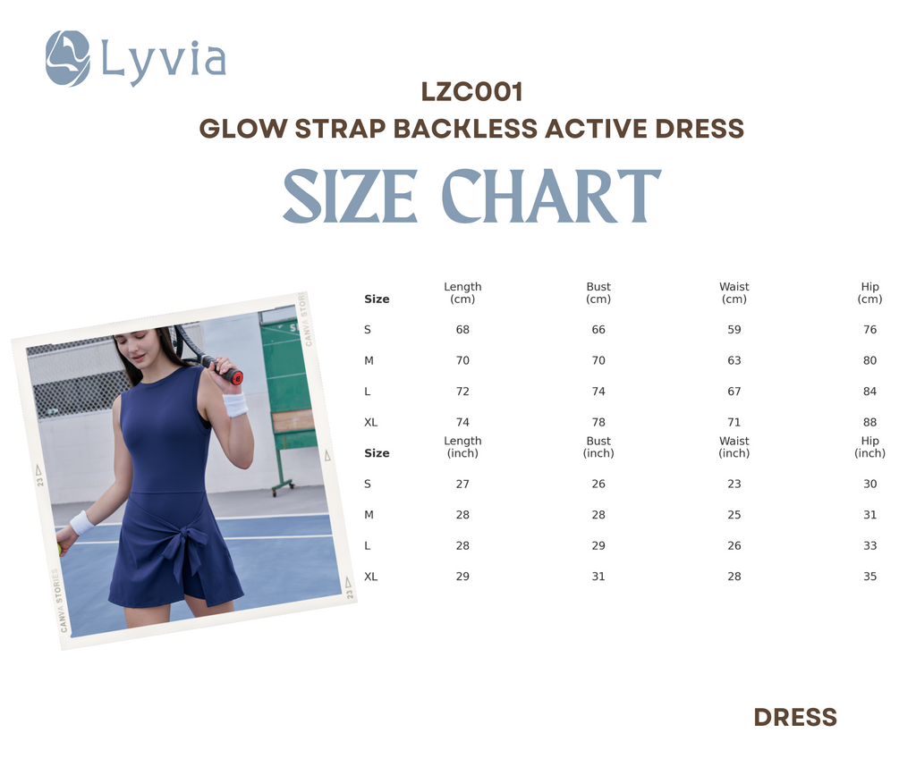 GlowStrap Backless Active Dress - LZC001